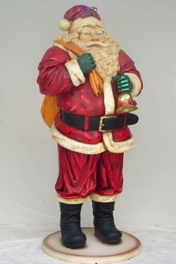 Weihnachtsmann mit Glckchen, Gre 190cm