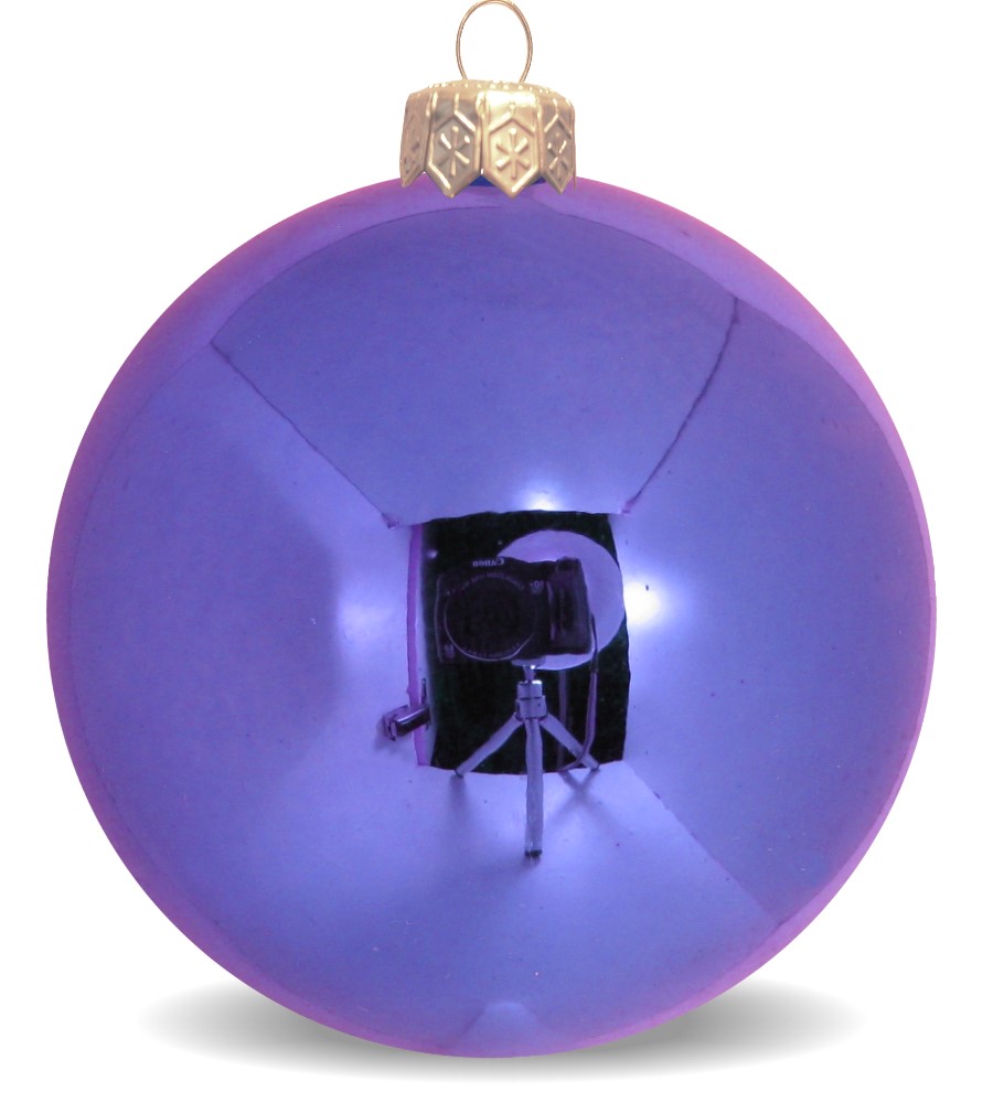 Weihnachtskgel unzerbrechlich violett glänzend