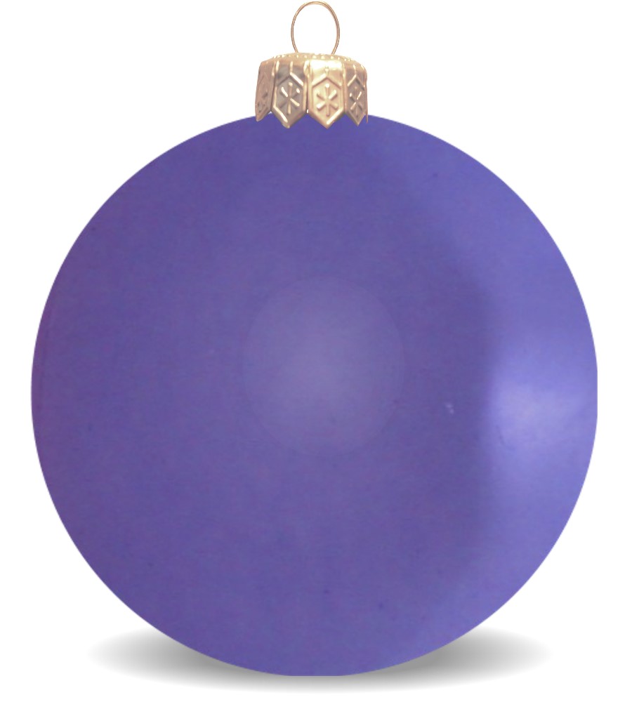 Weihnachtskgel unzerbrechlich violett matt